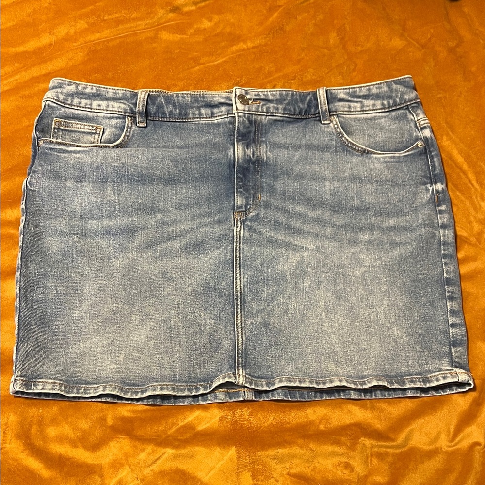 Joe Fresh Classic Light Blue Denim Mini Skirt
